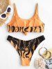Knot Octopus Print Bikini Swimwear -  