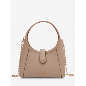 

Round Handle Chain Crossbody Bag, Light khaki