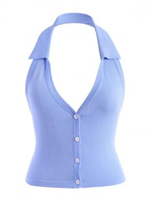 #85 Wet Seal Halter Top Black | c. 187 | Size 12/14