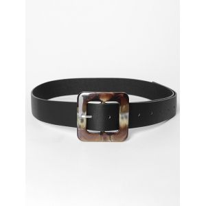 

Square Buckle Belt, Black