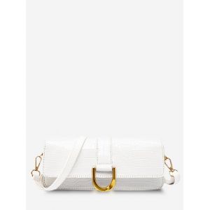 

Narrow Cover Shoulder Bag, White
