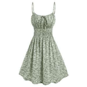 

Ruched Bust Space Dye Dress, Light green