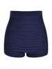 Plus Size &Curve Ruched 1950s Board Shorts -  