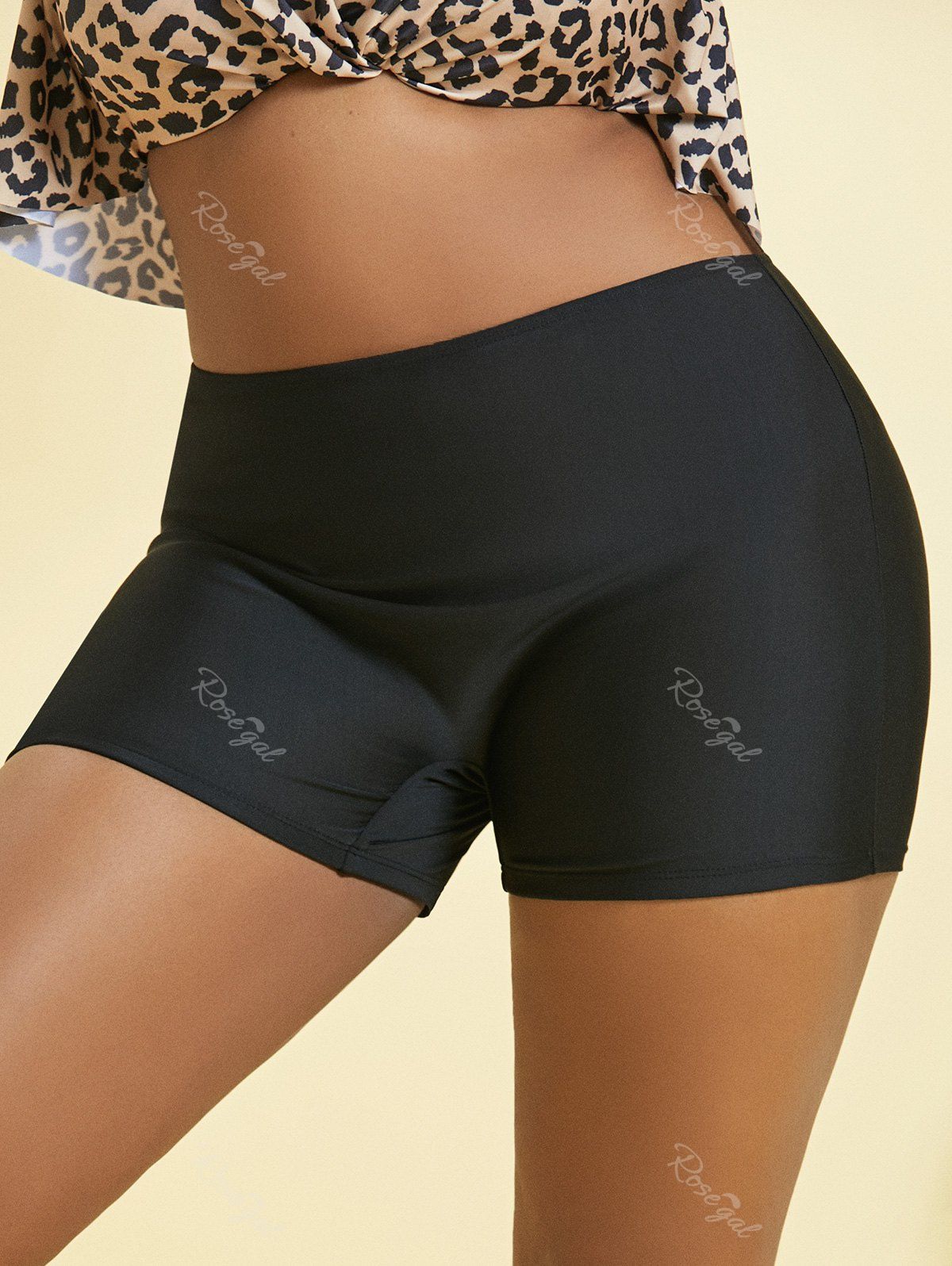 Plus Size Boyshort High Rise Swim Bottom [34 OFF] Rosegal