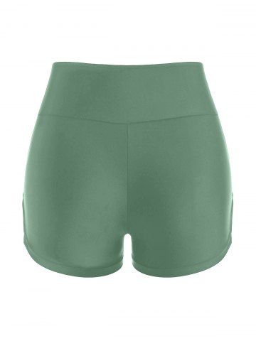 Criss Cross High Rise Boyleg Swim Bottom