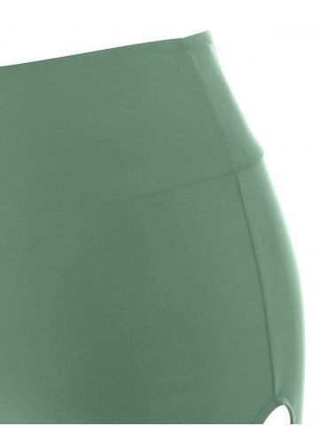 Criss Cross High Rise Boyleg Swim Bottom