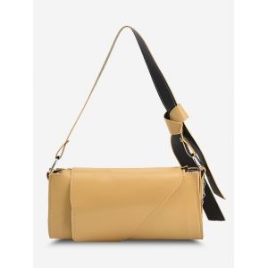 

Chain Zip Solid Crossbody Bag, Yellow
