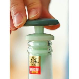 

2 Pcs Seal Cone Wine Bottle Plug Set, Dark sea green