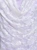 Plus Size Lace Overlay Cowl Front T-shirt -  
