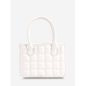 

Beads Strap Tote Bag, White