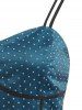 Swiss Dot Mesh Overlay Cami Retro Dress -  