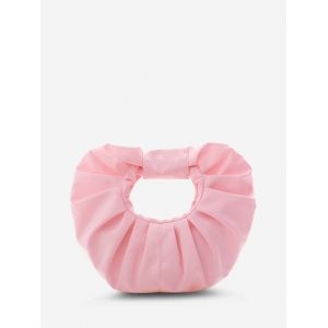 

Dumpling Ruched Top Handle Bag, Pink