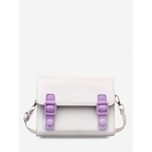 

Retro Rectangle Messenger Crossbody Bag, Wisteria purple