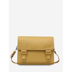 

Retro Rectangle Messenger Crossbody Bag, White