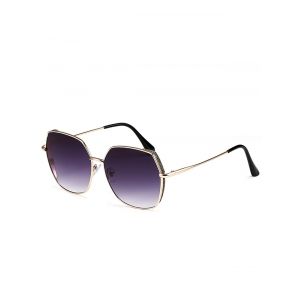

Oversize Irregular Frame Metal Sunglasses, Carbon gray