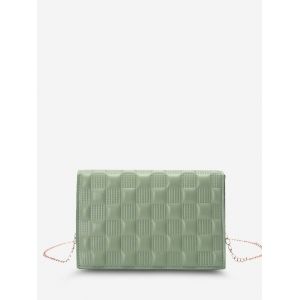 

Square-Quilted Adjustable Chain Strap Shoulder Bag, Light green