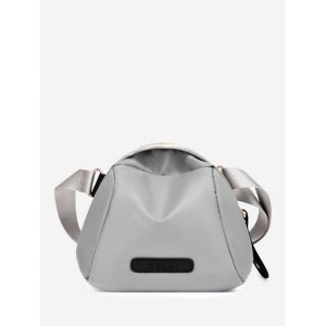 

Nylon Adjustable Strap Shoulder Bag, Light gray