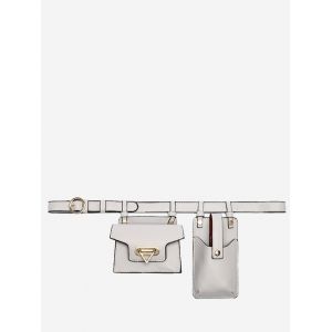 

Mini Flap Belt Bag With Phone Bag, Light gray