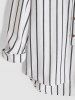 Long Sleeve Striped Casual Pullover Shirt -  