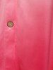 Chemise Tunique Boutonnée à Imprimé Serpent Ombré de Grande Taille - Rose Léger  5X