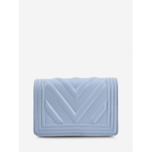 

Chain Zigzag-Quilted Flap Crossbody Bag, Pastel blue