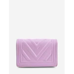 

Chain Zigzag-Quilted Flap Crossbody Bag, Mauve