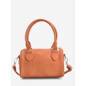 

Top Handle Cylinder Crossbody Bag, Orange