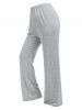 Plus Size Crisscross T-shirt and Pants Pajamas Set -  