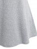 Plus Size Crisscross T-shirt and Pants Pajamas Set -  