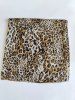 Long Leopard Print Voile Scarf -  