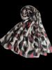 Leopard Printed Long Voile Scarf -  