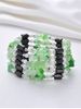 Irregular Magnetic Stones Faux Pearl Wrap Bracelet -  