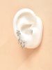 4 Pcs Small Hoop Snake Earrings Set -  