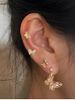4 Pcs Butterfly Rhinestone Earrings Set -  