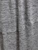 Robe Mi-Longue Superposée Teintée Anneau en O de Grande Taille - Gris Clair 1X
