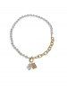 Chain Irregular Faux Pearl Lariat Necklace -  