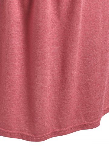 Plus Size Crisscross Cutout T-shirt