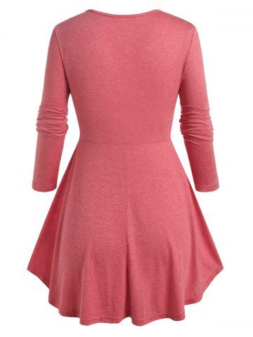 Plus Size Crisscross Cutout T-shirt