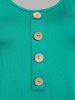 Plus Size Lace Trim Two Tone Irregular T-shirt -  