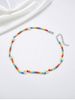 Bohemian Colored Flower Beads Necklace -  