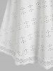 Plus Size & Curve Crisscross Broderie Anglaise Tank Top -  