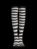 Colorblock Striped Pattern Over Knee Socks -  