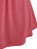 Plus Size & Curve Chains Straps Ruched Skirted Tank Top -  