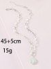 Compass Shape Charm Thick Chain Necklace -  