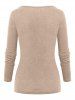 Front Cinch Tie Cutout T Shirt -  