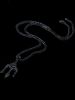 Trident Pendant Hip Hop Chain Necklace -  