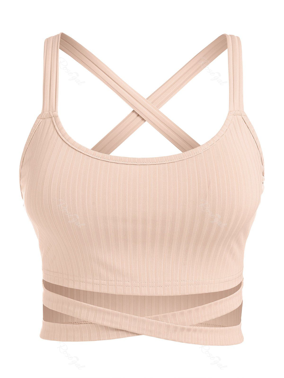 Affordable Plus Size Criss Cross Cami Tank Top  