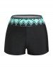 Plus Size Dreamcatcher Print Modest Tankini Swimsuit -  