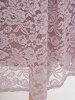 Robe Mi-Longue Ajustée et Évasée en Dentelle de Grande Taille - Rose clair 3XL