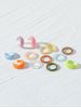 13 Pcs Colored Engraved Open Ring Set -  